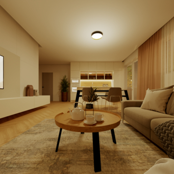 Philips plafonnière Hanno zwart met scene switch 24W