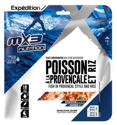 Repas Lyophilisé MX3 Poisson à la Provençale et Riz - 150g