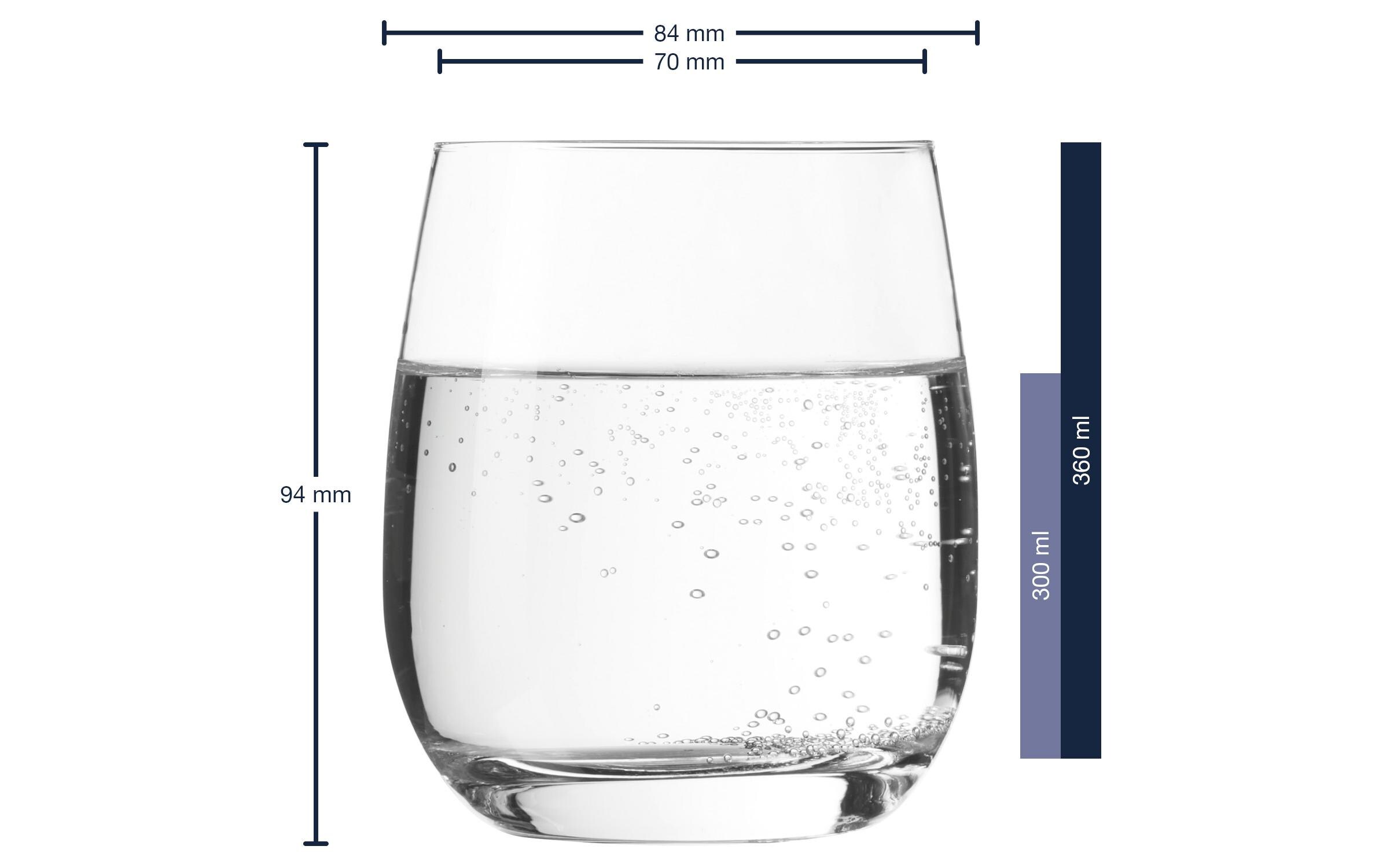 Whiskyglas Tivoli 360 ml, 6 Stück, TransparentWhiskygläser-Set