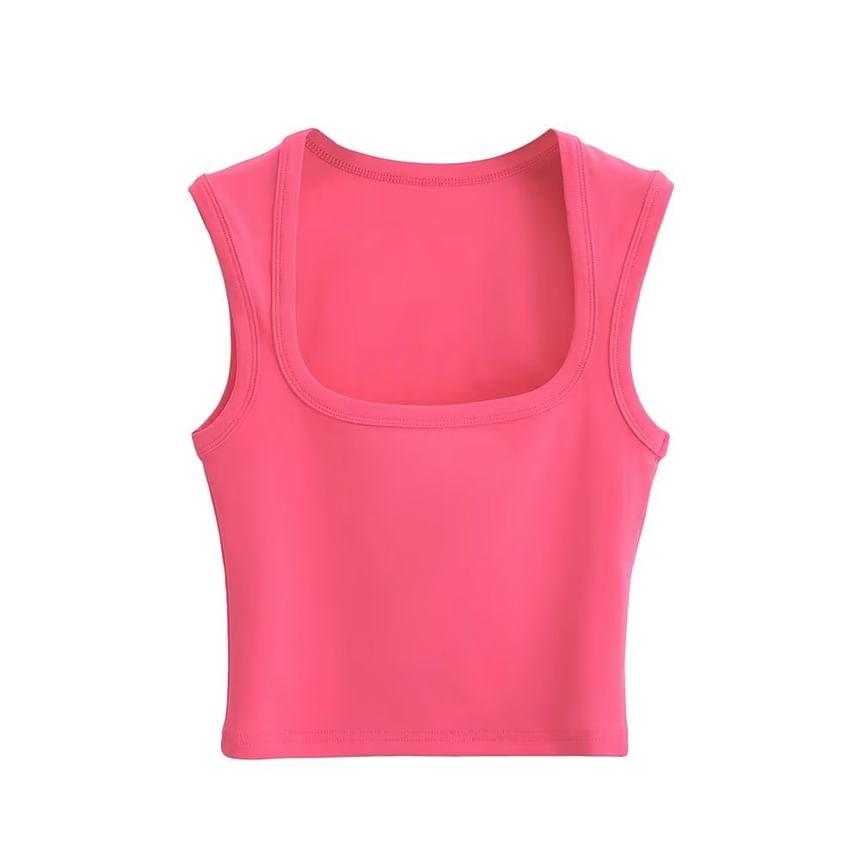 Osion - Effen tanktop met vierkante hals