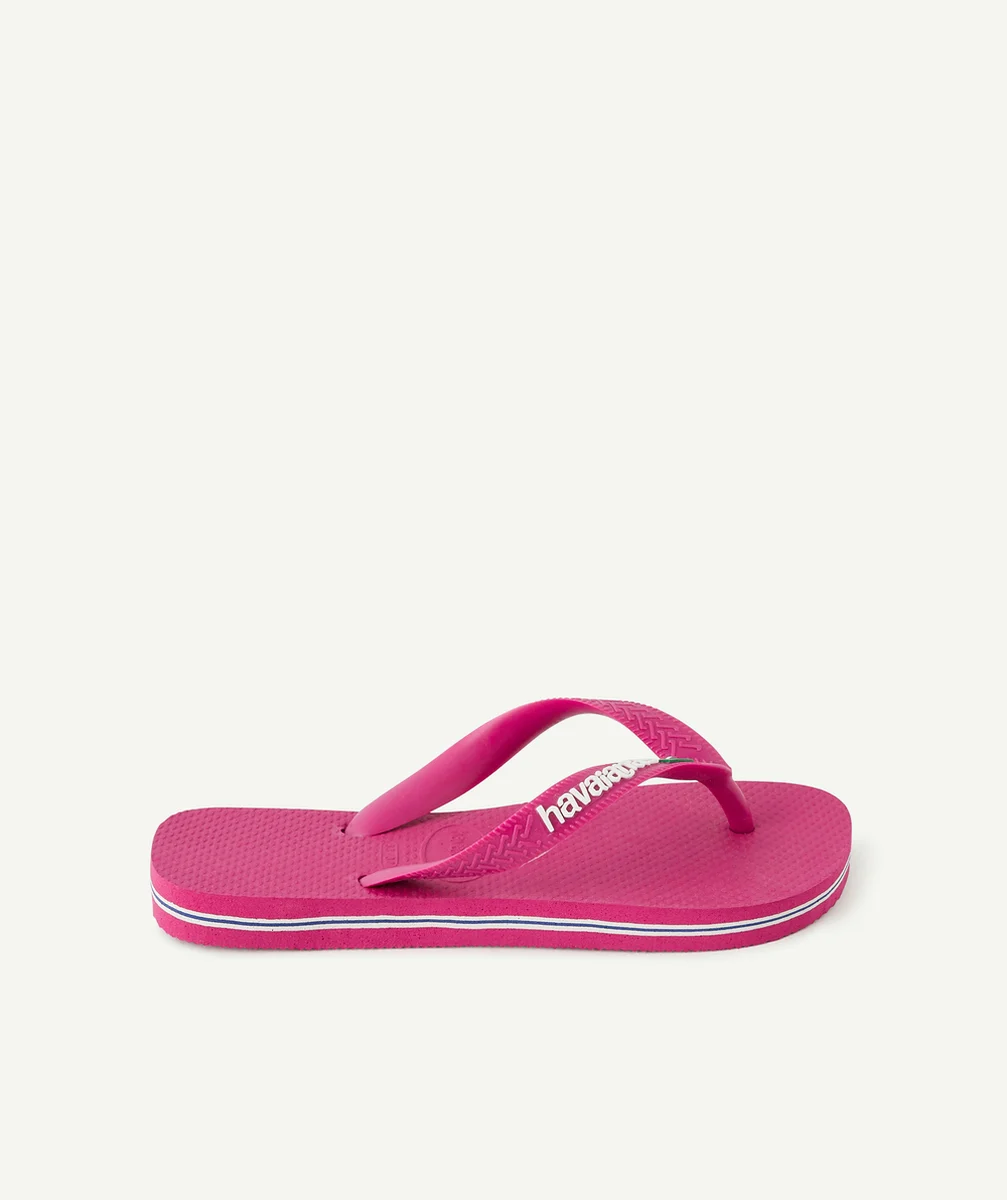 HAVAIANASTONGS FILLE ROSES AVEC LOGO BRÉSIL