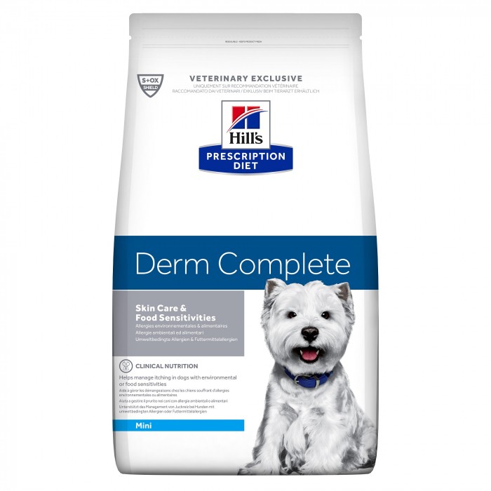 HILL'S Prescription Diet Derm Complete Mini - Croquettes pour chien