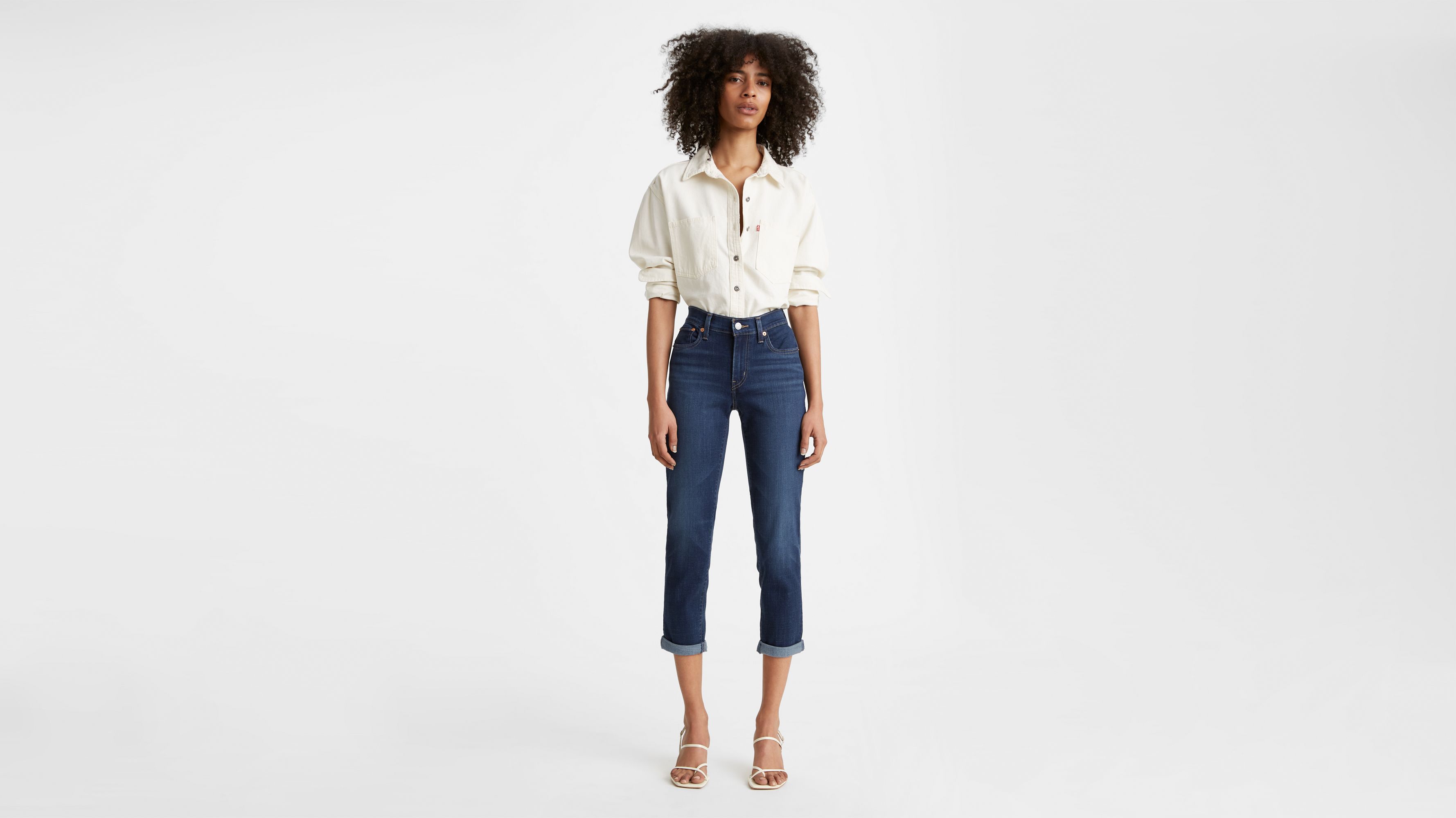 Jean Boyfriend - Cobalight Layer - Bleu