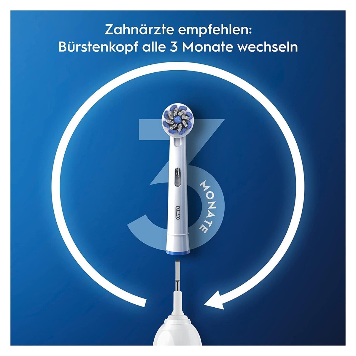 Oral-B Pro 3 3900N Black/White elektrische Zahnbürste mit 2. Handstück