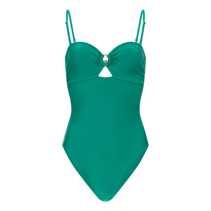 Alma Deia Maillot de bain 1 pièce Bandeau | Vert émeraude