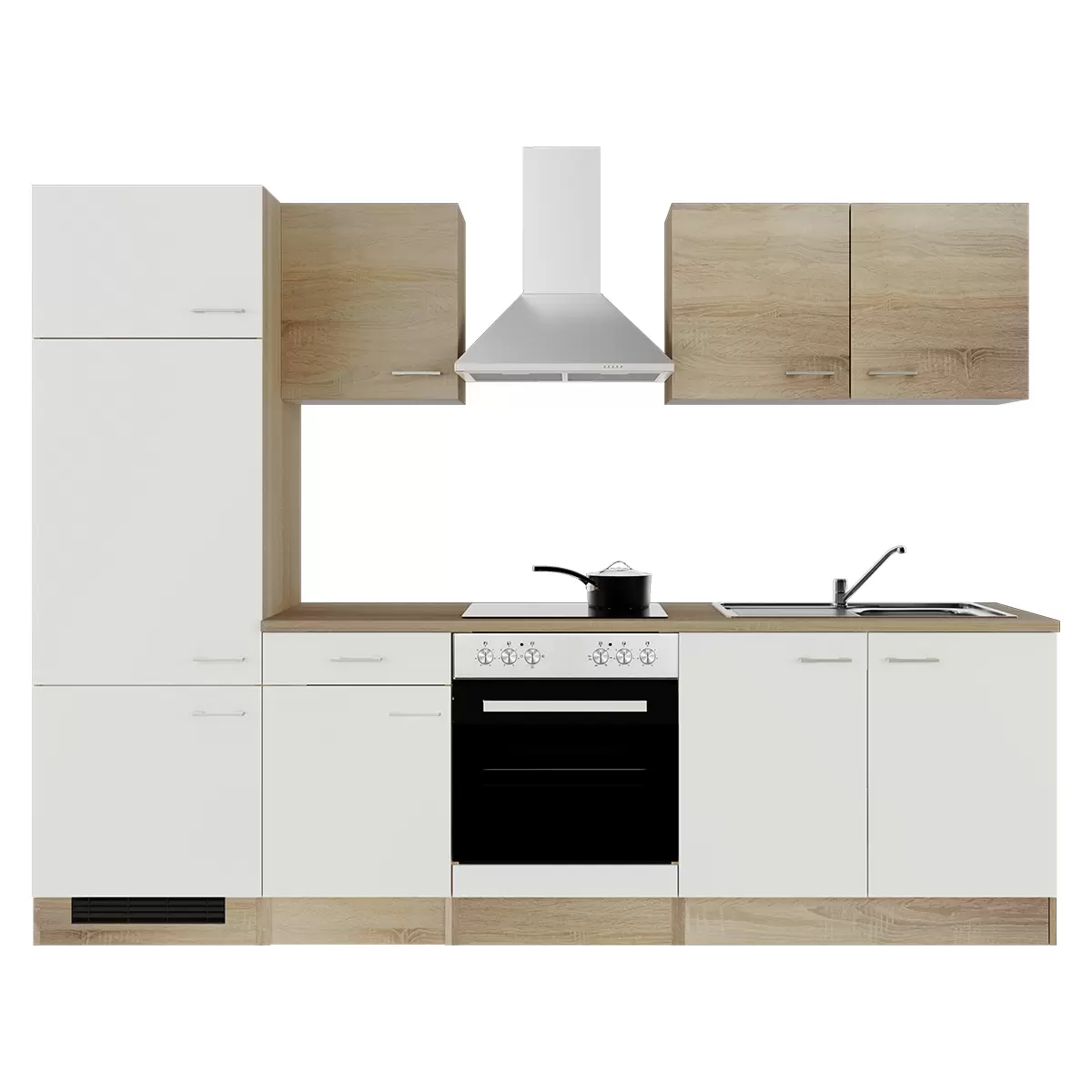 Spülenschrank Samoa DSPU 100 ES Best Price weiss,Eiche