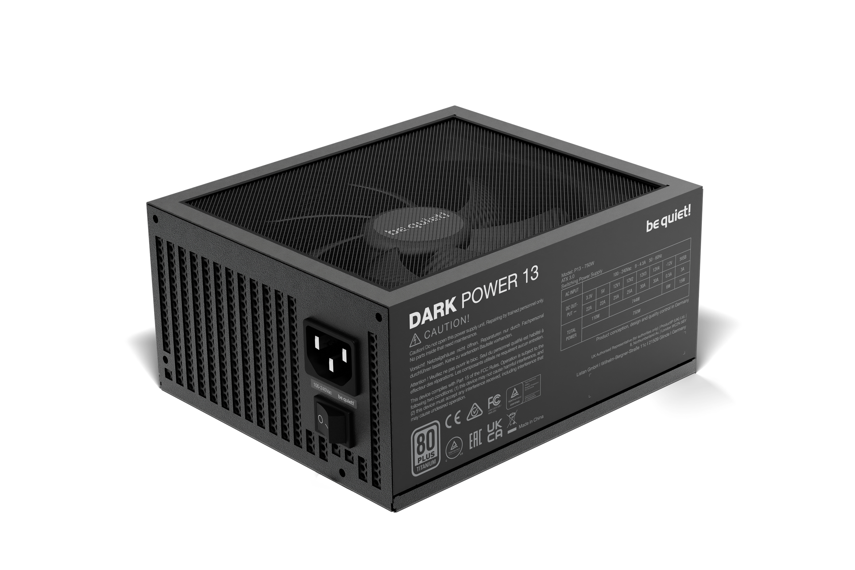 be quiet! Dark Power Pro 13 - 750W - 80+Titanium