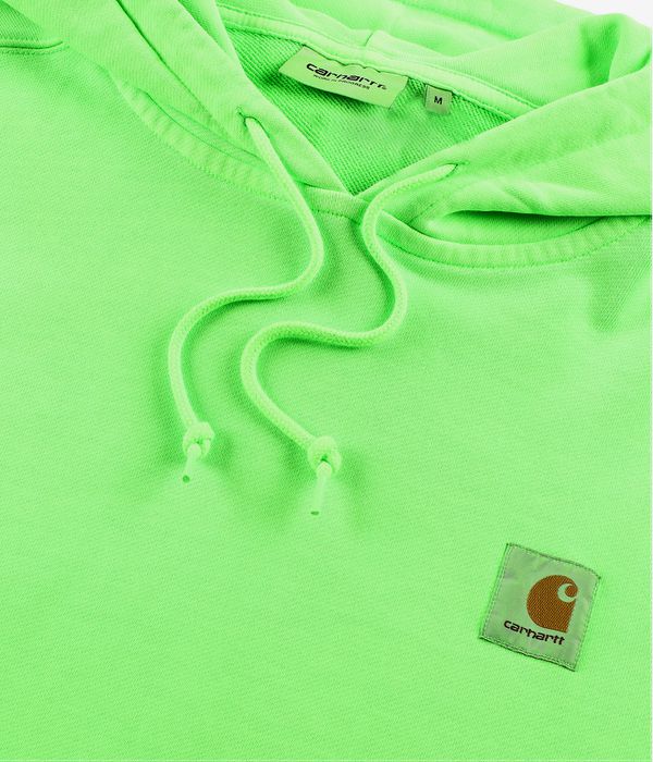 Carhartt WIP Industry Hoodie (lumo green black garment dyed)