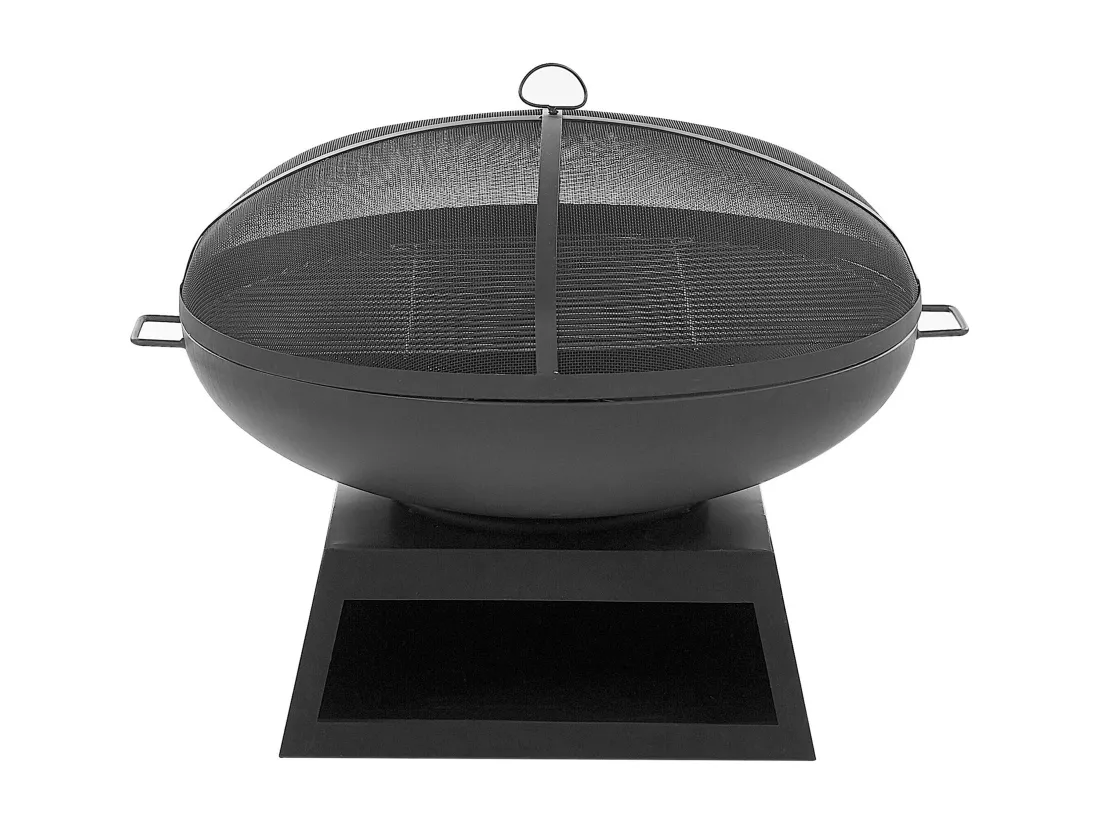 Foyer avec grille SEMERU Métal Noir