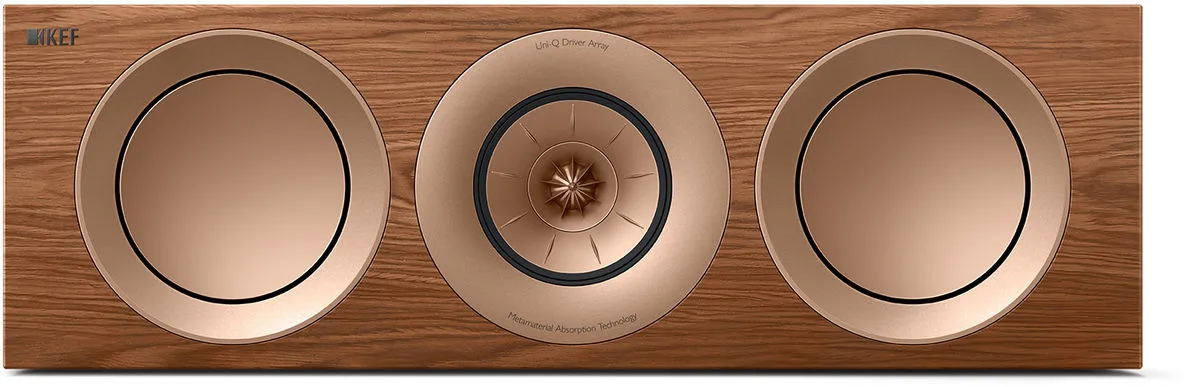 KEF R6 Meta Noyer Clair Enceintes centrales