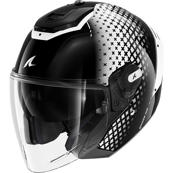 Shark - Casque RS Jet Stride Noir / Blanc / Brillant