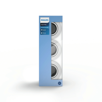 Philips Donegal inbouwspot nikkel voor 3XGU10 230V