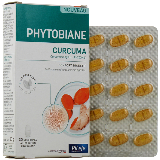 Pileje Phytobiane Curcuma - Complément alimentaire digestion