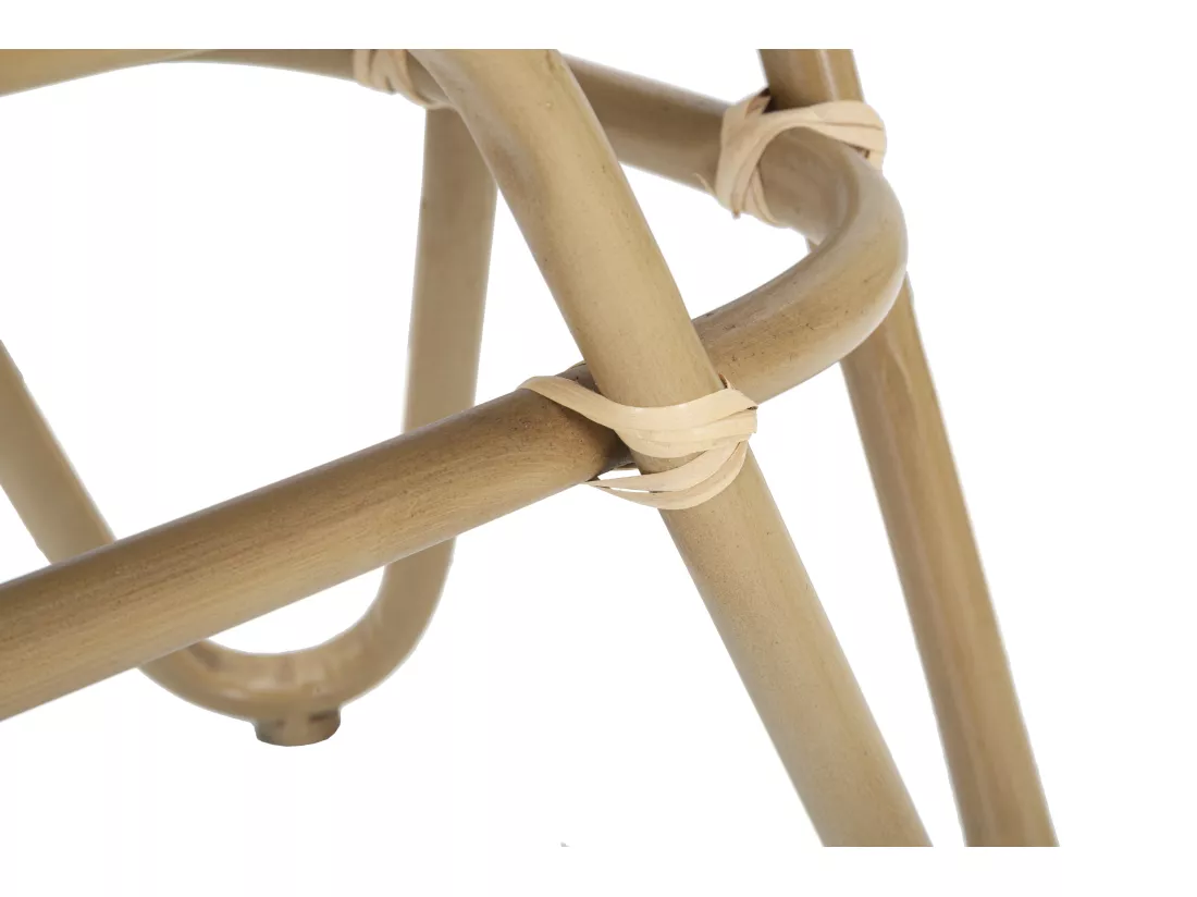 Banc en métal et tissu marron 100x40x50 cm