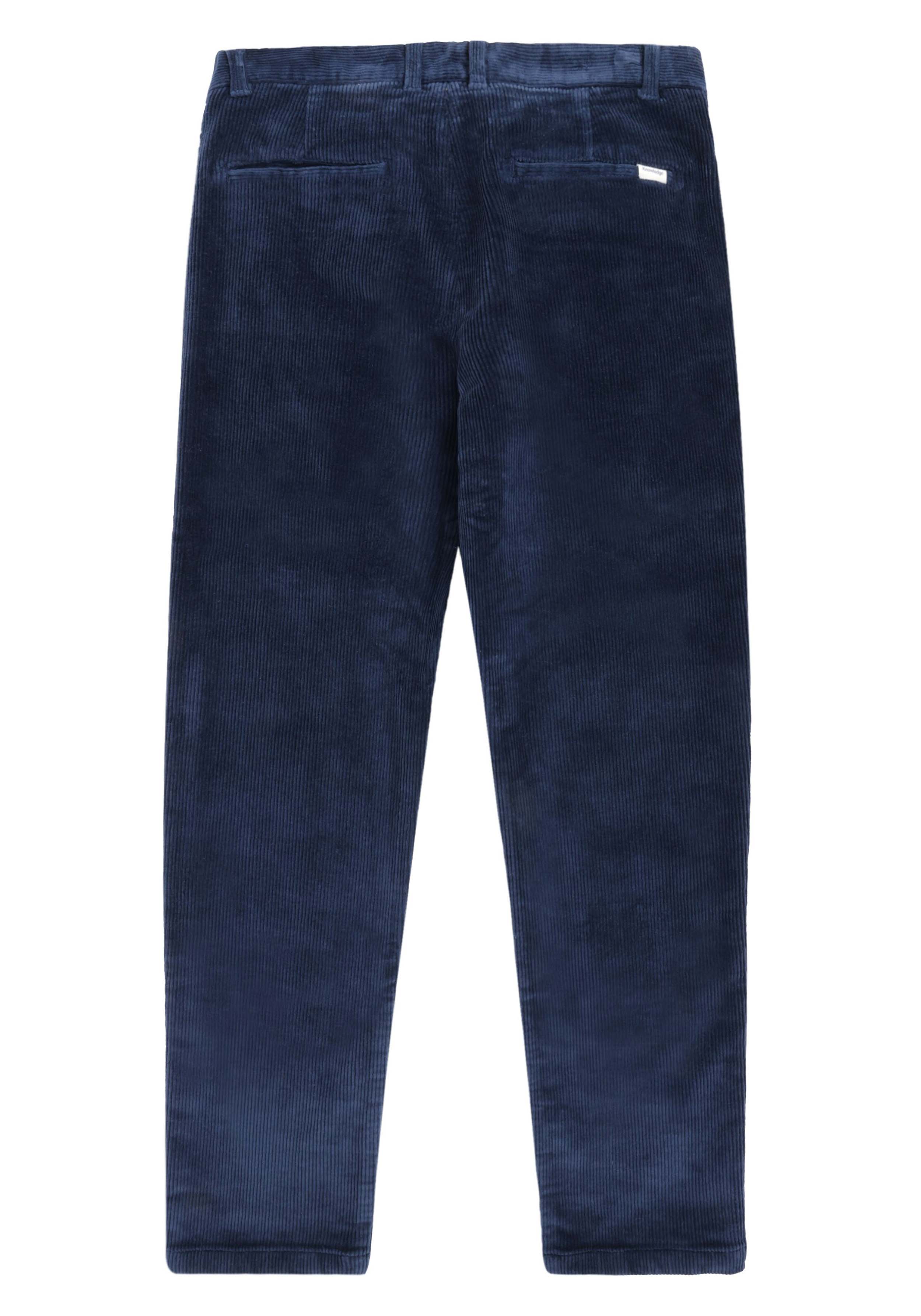 Knowledge Cotton Apparel Cord-Hose Chuck 8 Wales Corduroy Chino Pants Night Sky