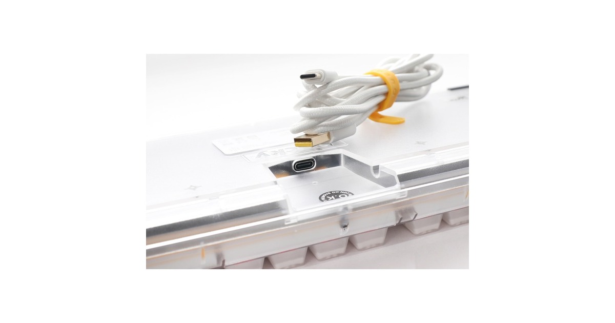 DuckyOne 3 Aura White, toetsenbord  (Wit, US lay-out, Cherry MX Speed Silver, ABS Double Shot, hot swap)