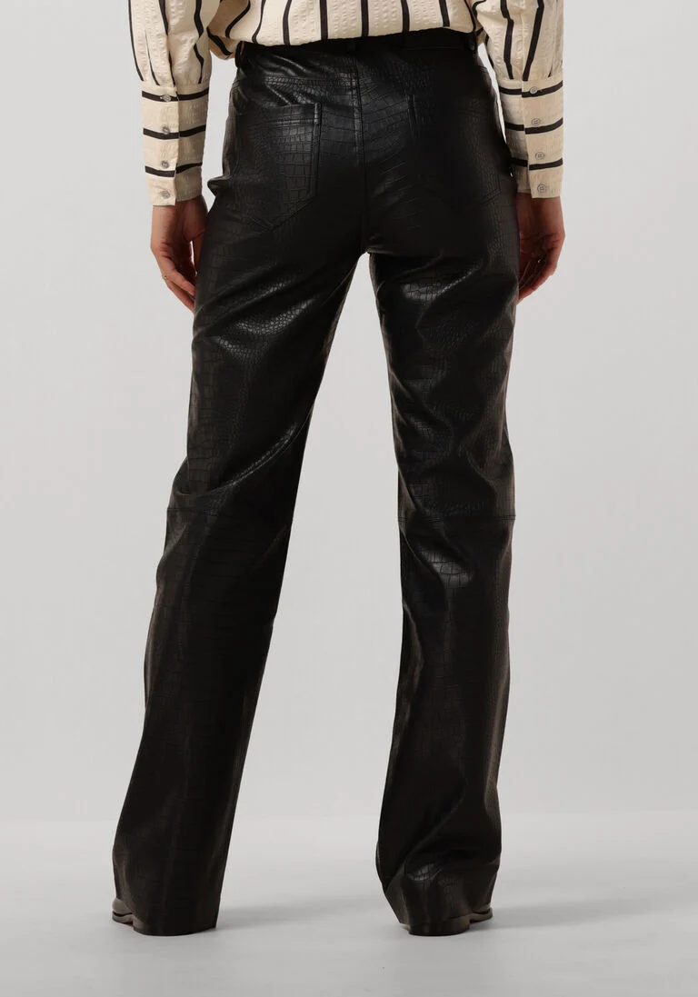 CO\\'COUTURE zwarte co'couture pantalon cobina croc pant