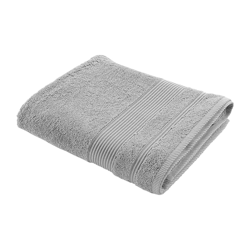 Drap de bain coton gris perle 90x150cm