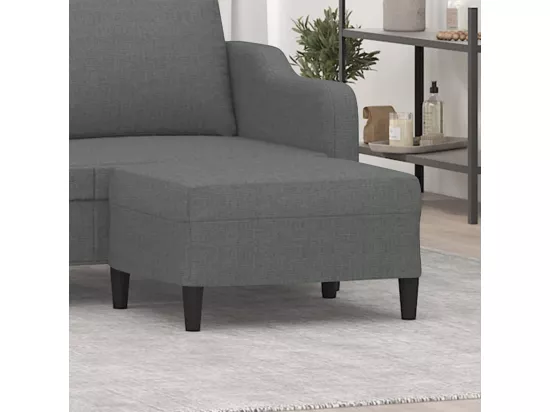 Repose-pied Gris foncé 70x55x41 cm Tissu