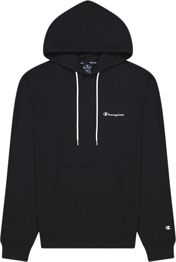 Champion Drawcord Small Logo hættetrøje Sort