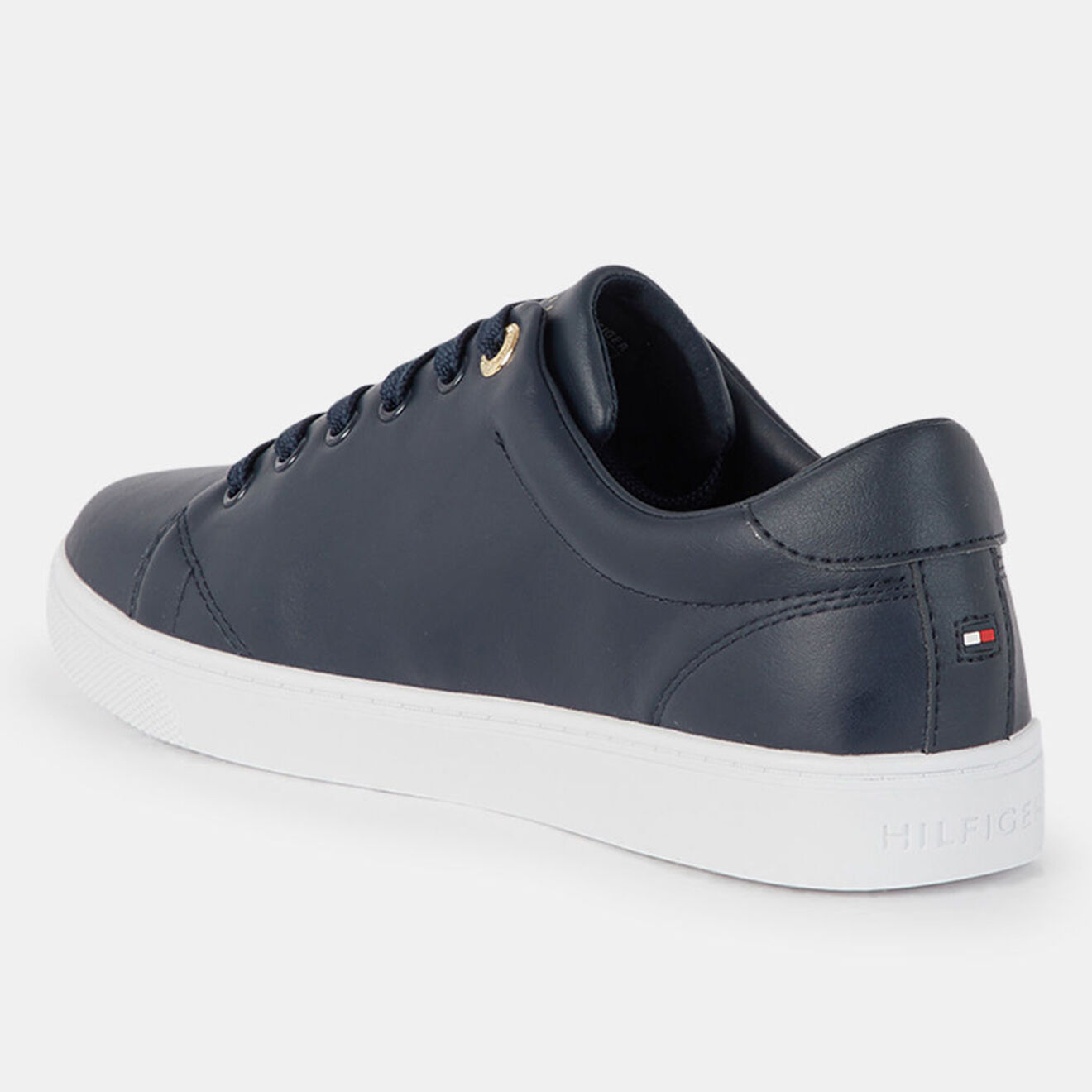 Tommy Hilfiger Baskets en Cuir Monogram bleu marine
