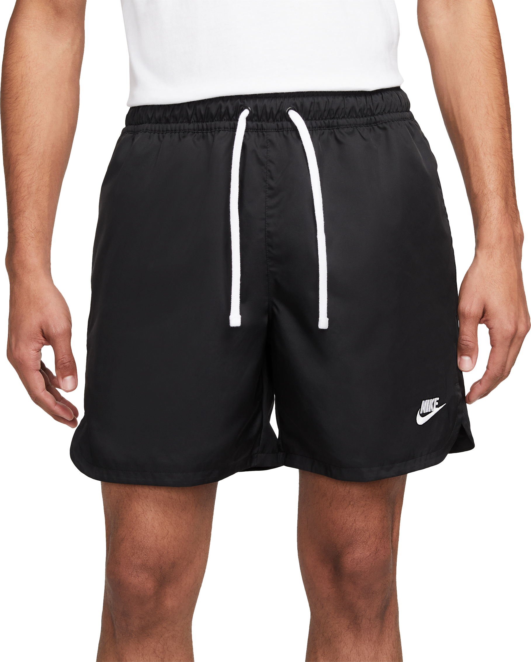 Nike Woven Lined Flow Short Schwarz Weiss F010