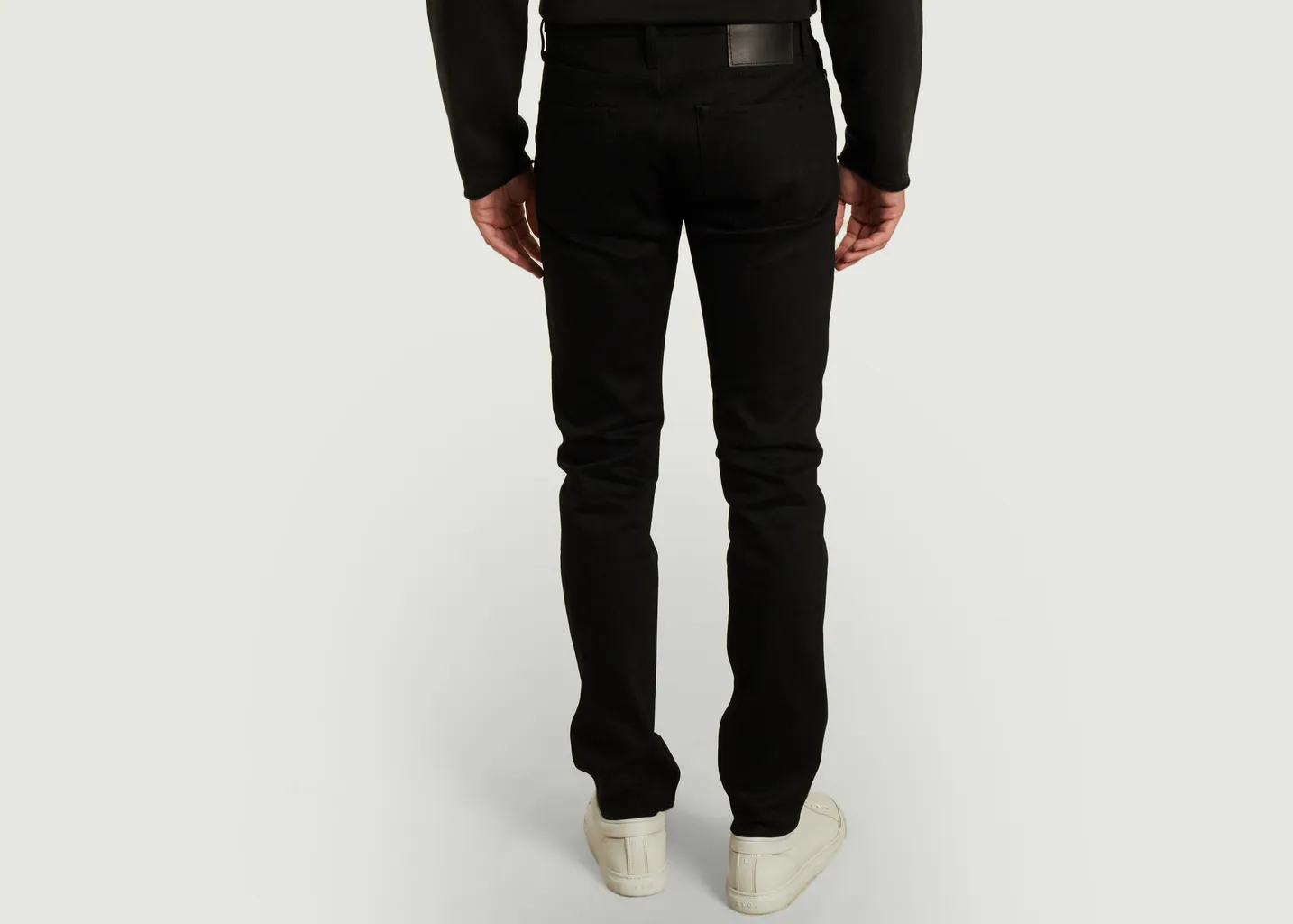Jean Skinny Solid Black Stretch Selvedge The Unbranded Brand