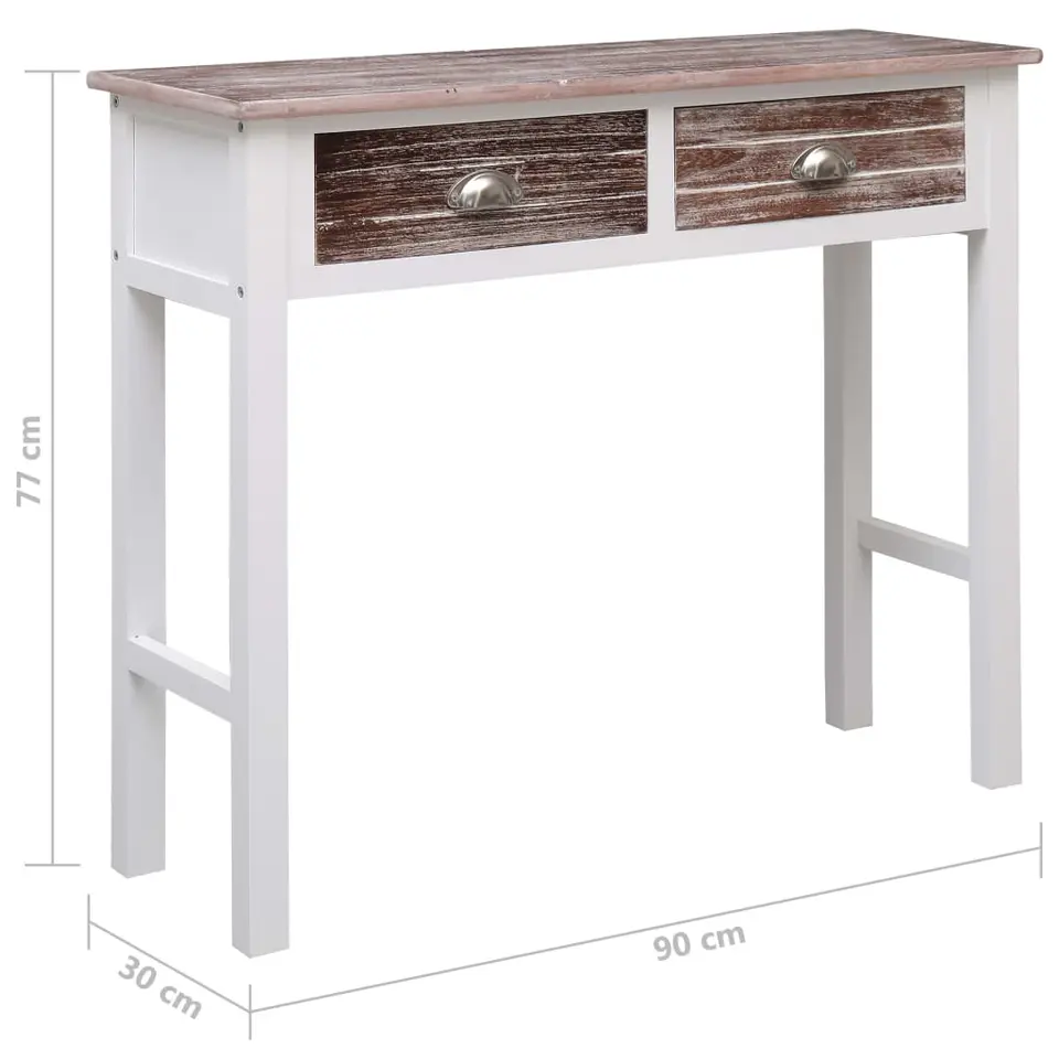 vidaXL - Wandtafel - Bruin - Hout