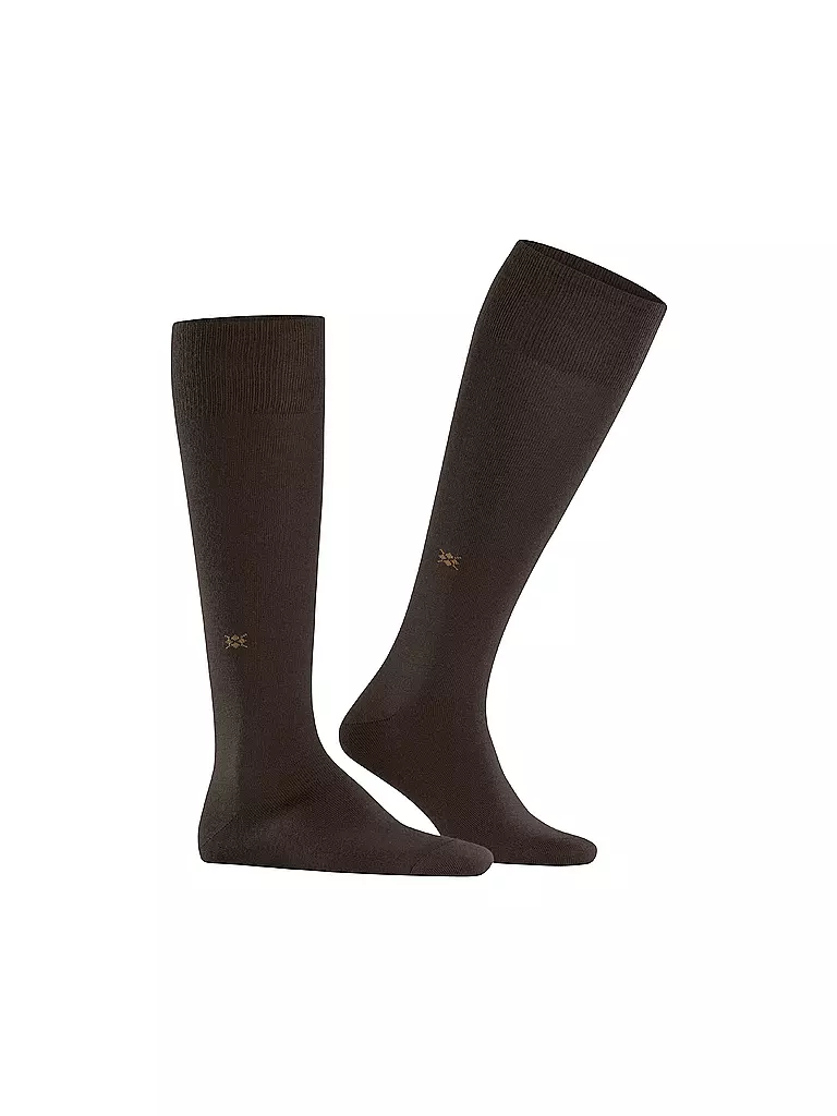 BURLINGTON Herren Kniestrümpfe LEEDS 40-46 dark brown braun