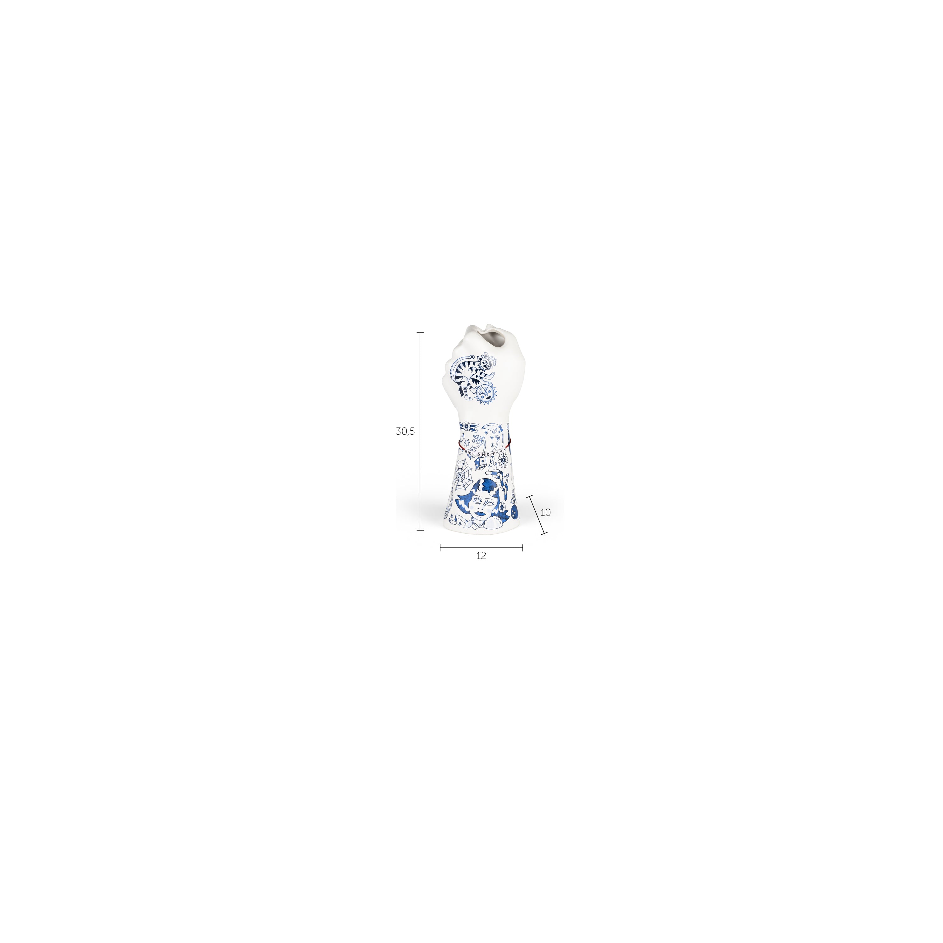 Bold Monkey Liberty Matters vaas blauw