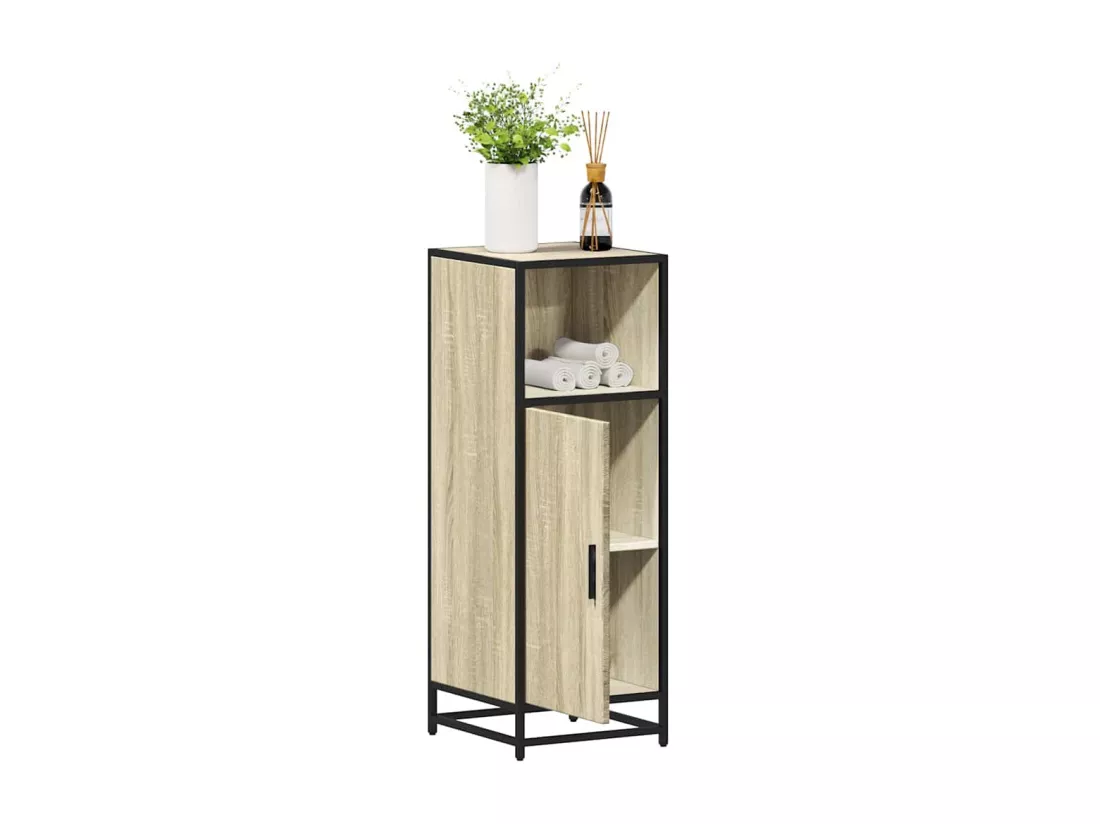 Armoire de salle de bain chêne sonoma 35x37,5x100 cm
