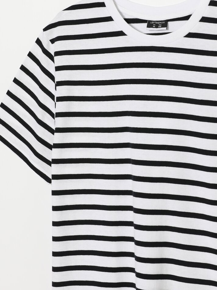 Pacote com 2 camisetas lisas e listradas - Azul claro