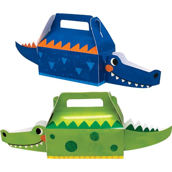 Creative Converting Caixas Crocodilo 4 un. - 120350521