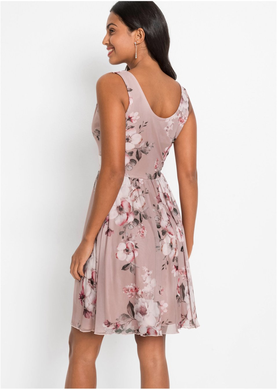 Robe avec mesh imprimé
