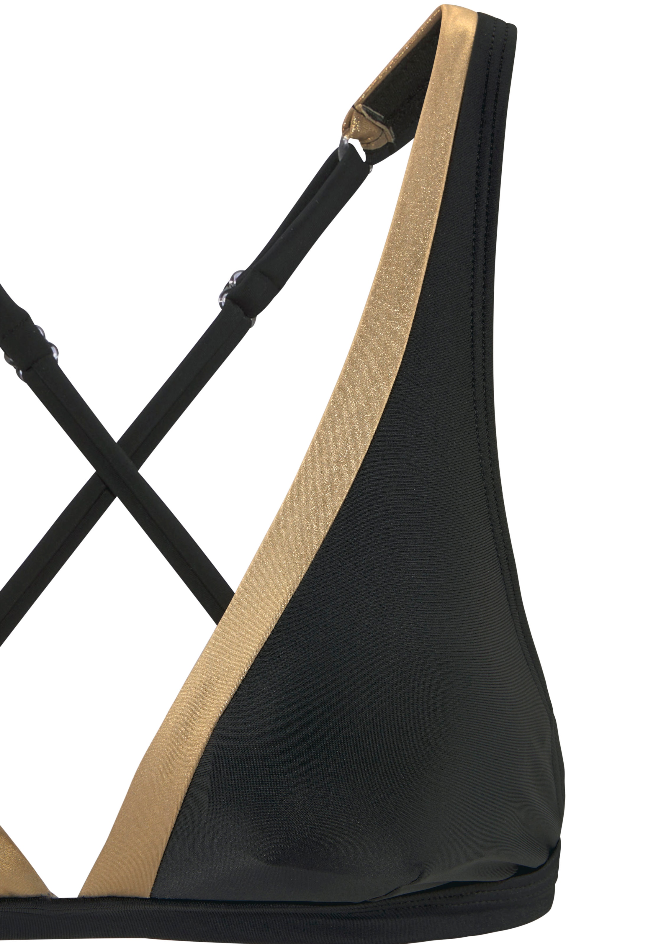 LASCANA Triangel-Bikini-Top »Elodie«, mit trendigem Materialeinsatz
