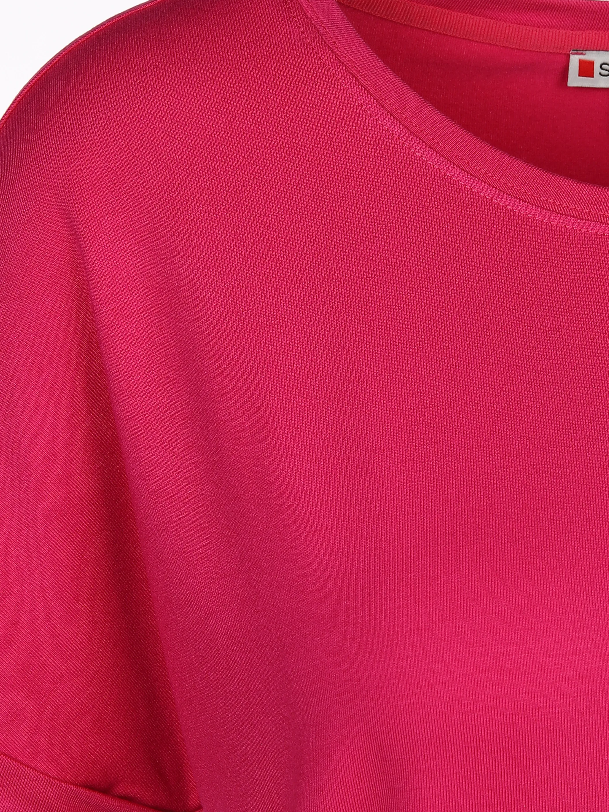 Damen T-Shirt Crista unifarben