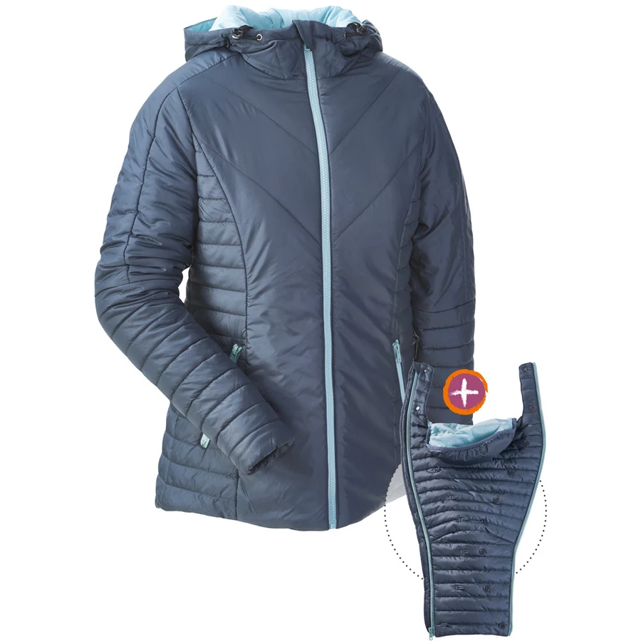 mamalila Stepp-Tragejacke taubenblau