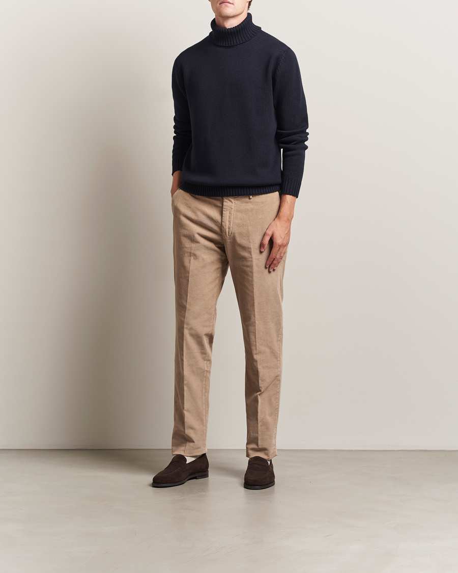 Incotex Regular Fit Baby Corduroy Trousers Beige
