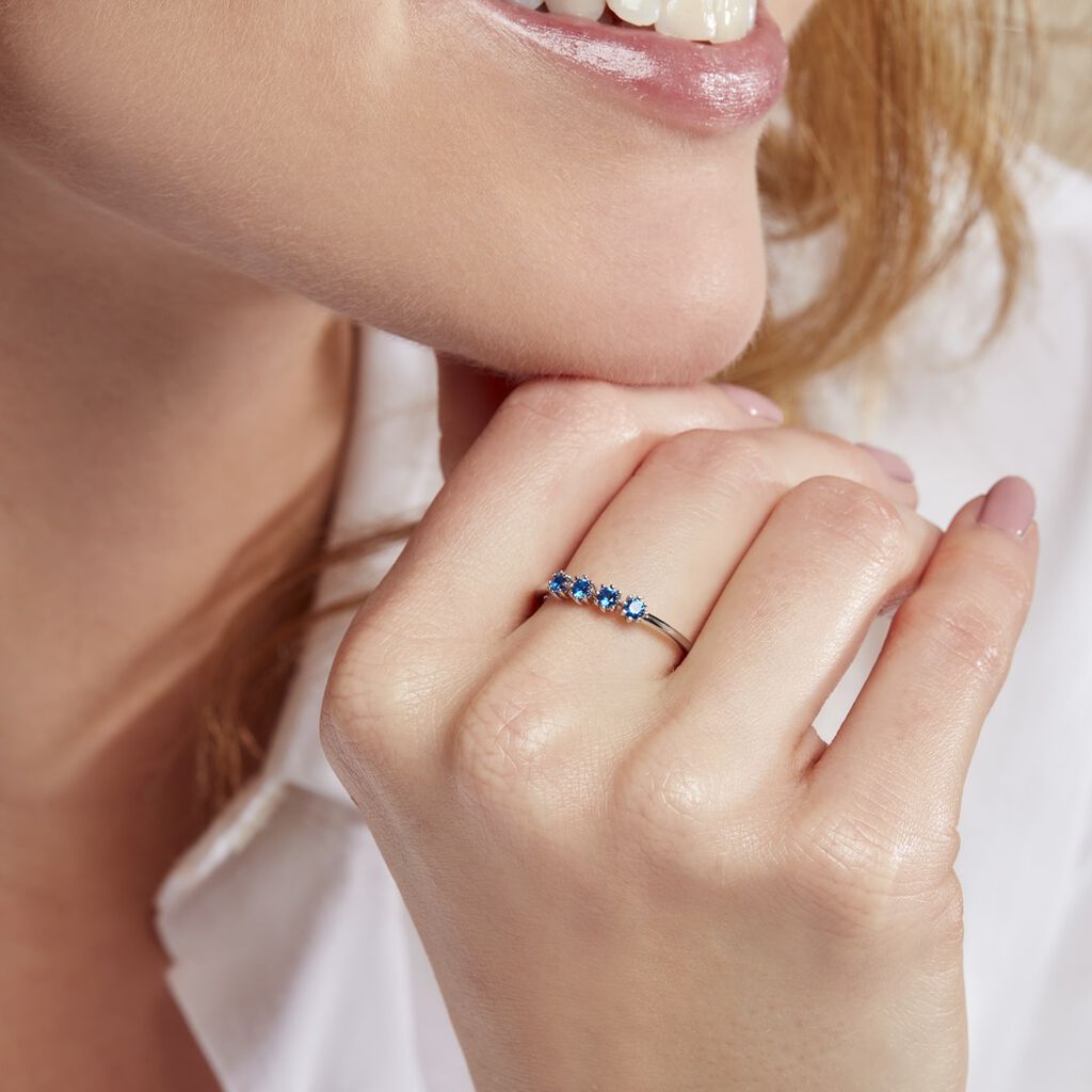 Bague Karrie Argent Blanc Oxyde De Zirconium