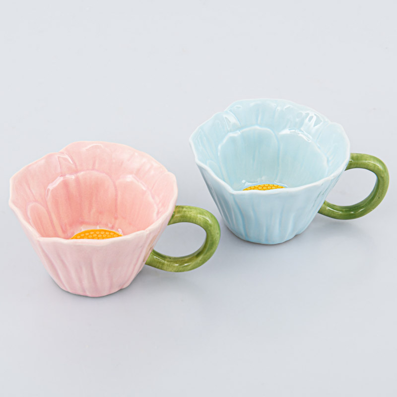 Tasse fleur 'Lovin Flower' bleu