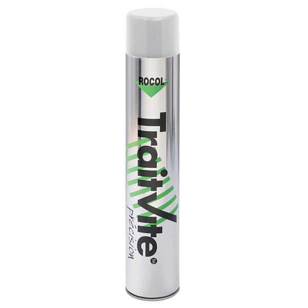 Peinture aérosol TraitVite Précision 1000/750 ml pour traçage coloris blanc
