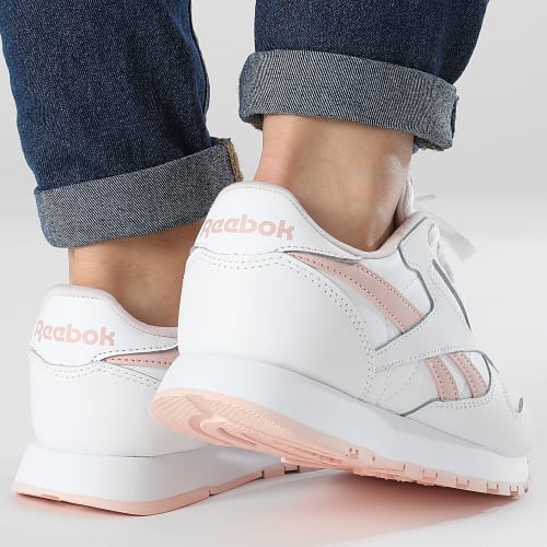 Baskets Femme Classic Leather 100069850 White Possibly Pink