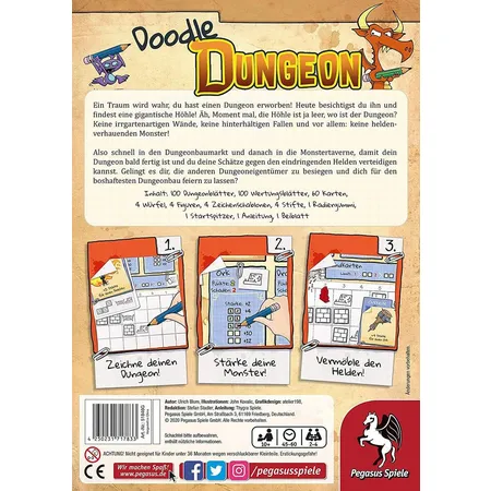 Pegasus Spiele - Doodle Dungeon (deutsche Ausgabe)