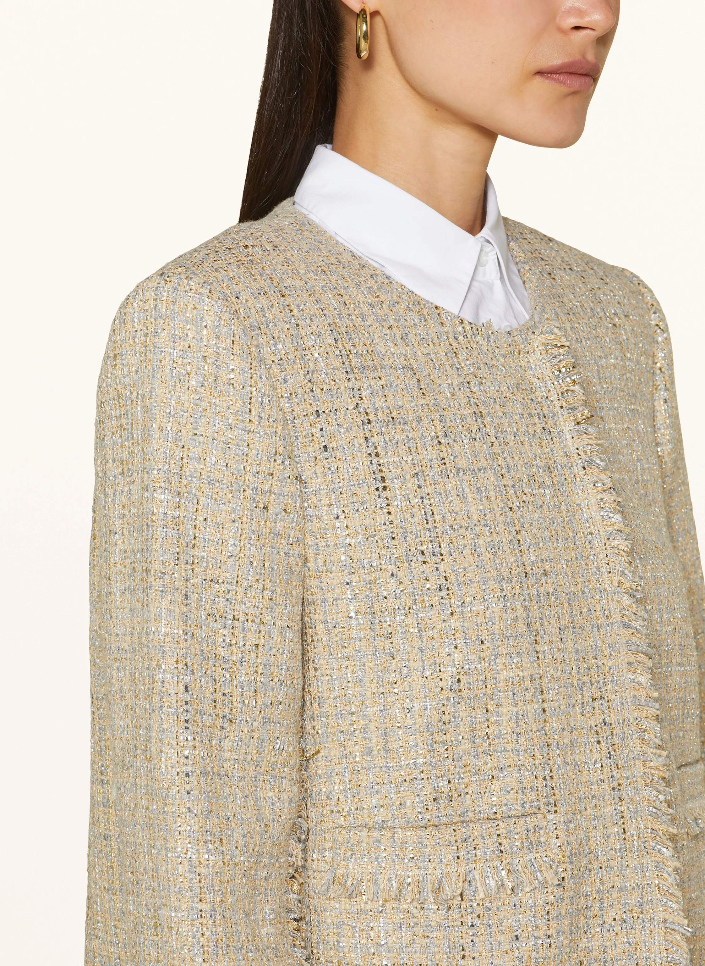 RIANI Tweed-Jacke mit Glitzergarn