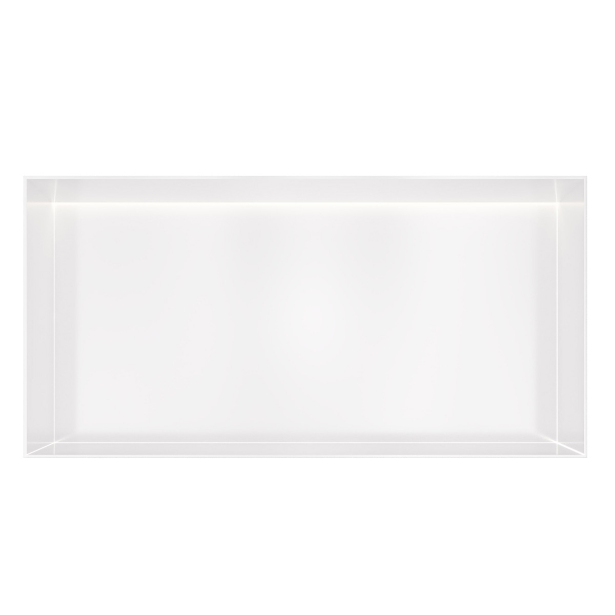 Hotbath &More frameless inbouwnis met verlichting 30x60x10cm wit mat