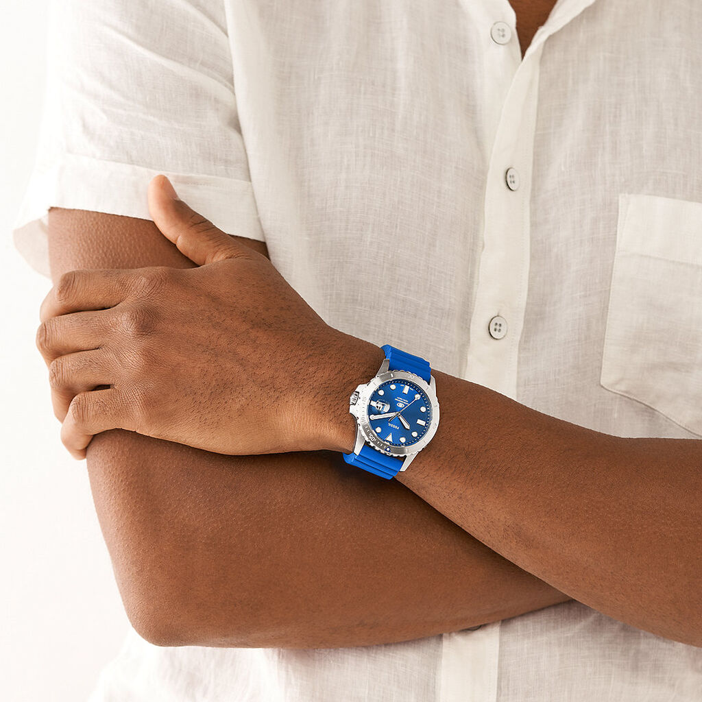 Montre Fossil blue Bleu