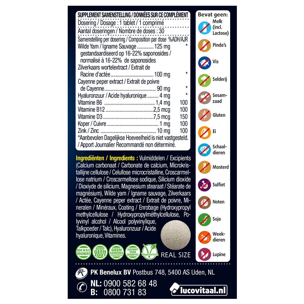 Lucovitaal Overgang Balans 30 tabletten