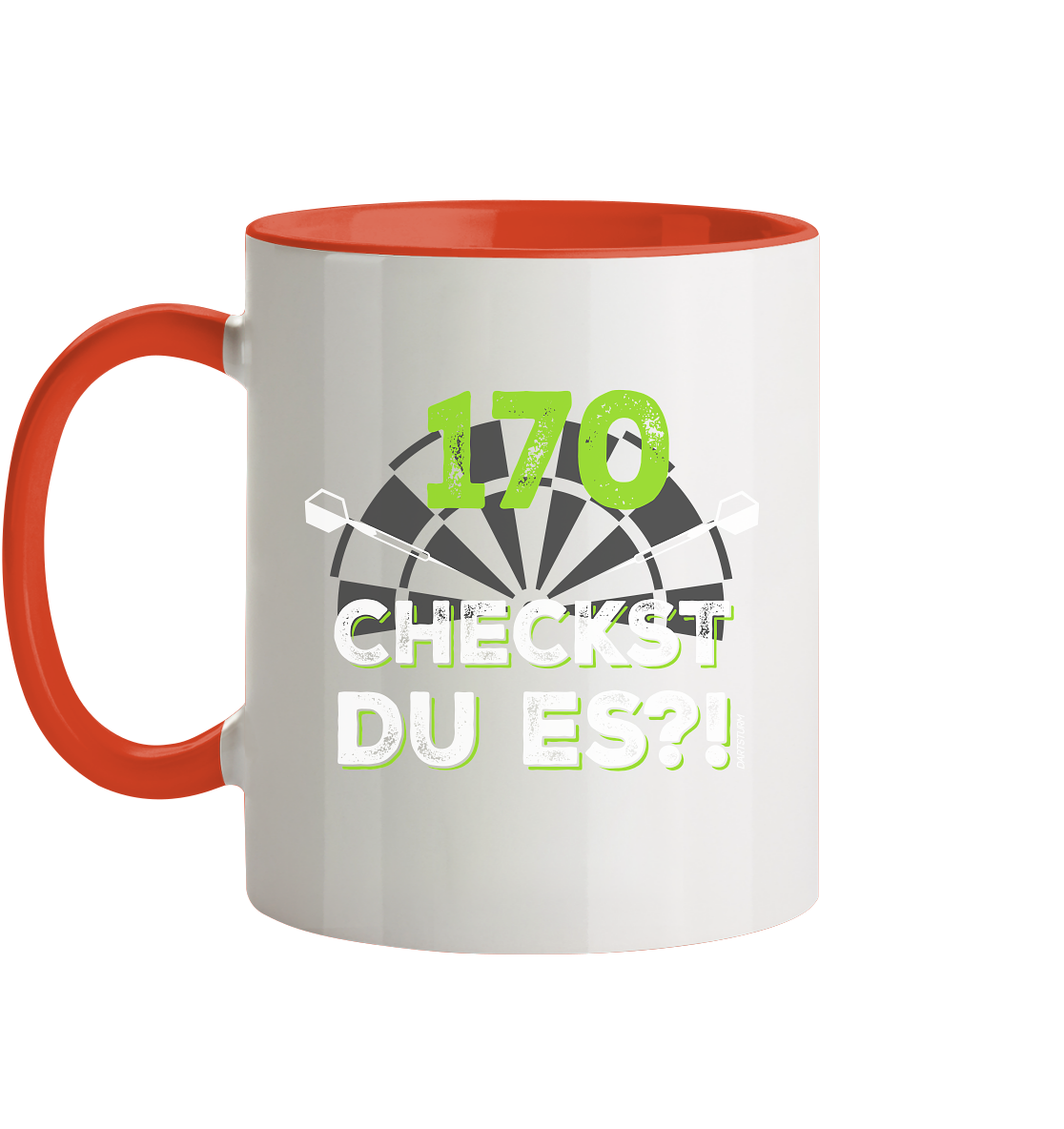 DartSturm - 170 Checkst du es - Tasse zweifarbig
