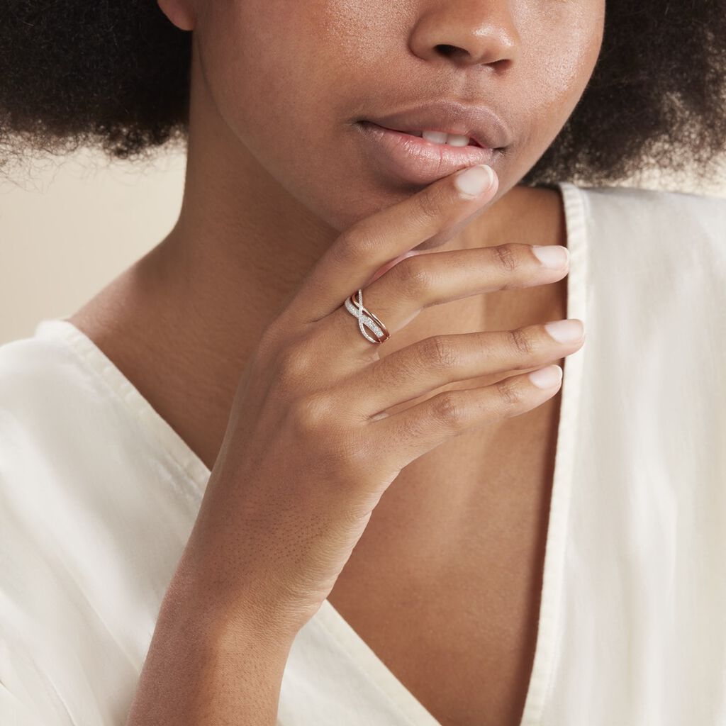 Bague Emilie Or Rose Diamant
