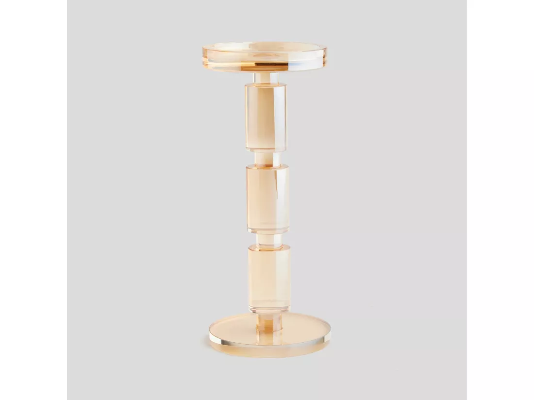 Bougeoir Niels or foncé 23 x 9.5